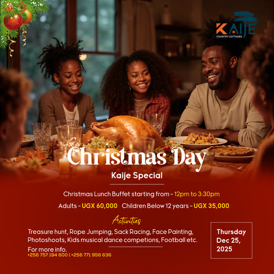 Christmas Day lunch special flyer at Kaije